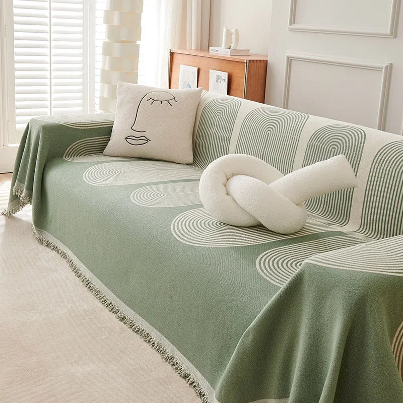Stylish Nordic Throw Blanket: Perfect to Cozy Up Indoors, Outdoor Adventures, Picnics, and Beach Days!