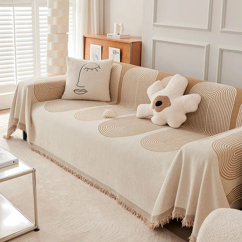 Stylish Nordic Throw Blanket: Perfect to Cozy Up Indoors, Outdoor Adventures, Picnics, and Beach Days!