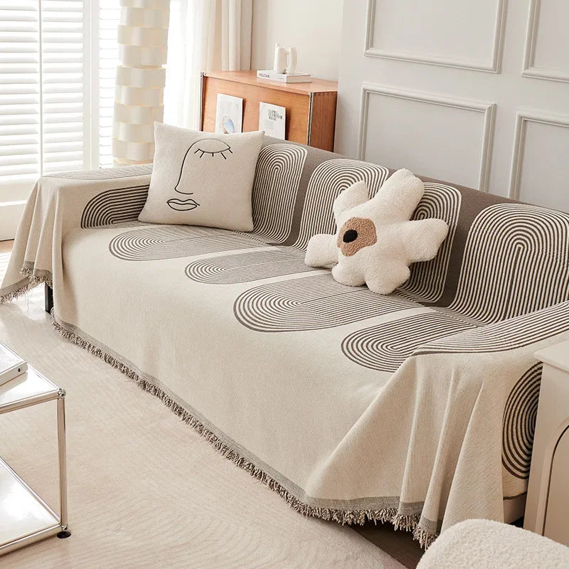 Stylish Nordic Throw Blanket: Perfect to Cozy Up Indoors, Outdoor Adventures, Picnics, and Beach Days!