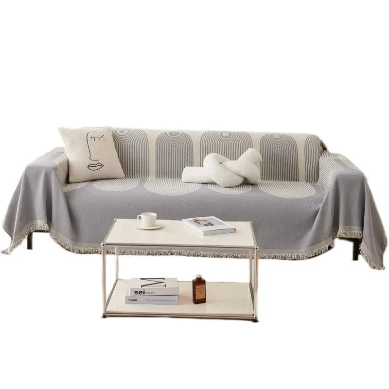 Stylish Nordic Throw Blanket: Perfect to Cozy Up Indoors, Outdoor Adventures, Picnics, and Beach Days!