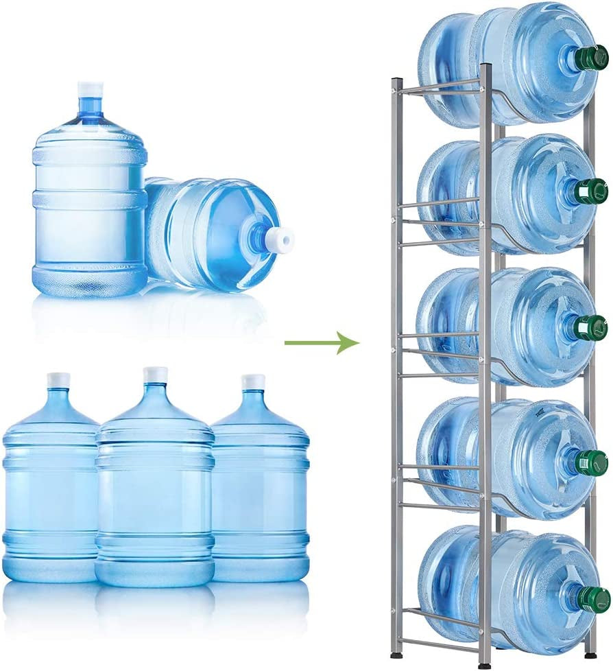 Maximize Your Space with the 5-Tier Detachable Water Jug Rack – Perfect for Home, Office, and Kitchen!