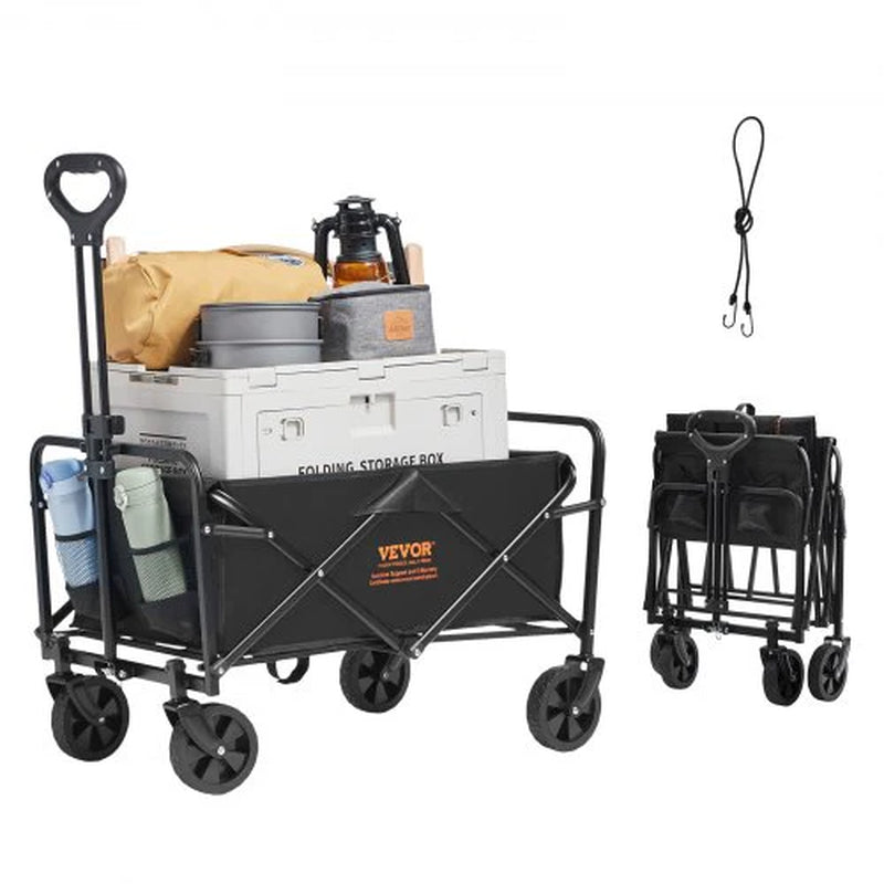 Unleash Your Adventure Spirit with the VEVOR Heavy-Duty Collapsible Folding Wagon - Perfect for Beach, Camping, and Shopping!
