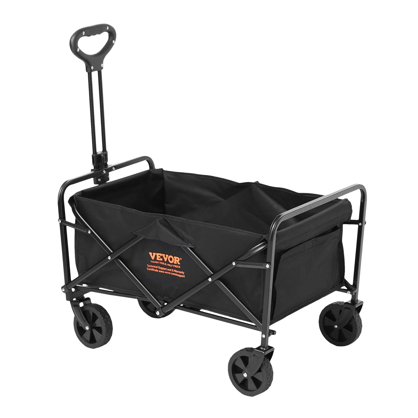 Unleash Your Adventure Spirit with the VEVOR Heavy-Duty Collapsible Folding Wagon - Perfect for Beach, Camping, and Shopping!